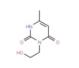 3-(2-Hydroxyethyl)-6-methyluracil (CAS 20551-25-1) - chemical structure image