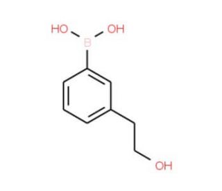 3-(2-Hydroxyethyl)benzeneboronic acid (CAS 647853-32-5) - chemical structure image
