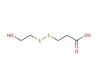 3-(2-Hydroxyethyldithio)propionic Acid (CAS 1076198-23-6) - chemical structure image