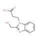 3-(2-Hydroxymethyl-benzoimidazol-1-yl)-propionicacid (CAS 797806-58-7) - chemical structure image