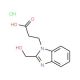 3-(2-Hydroxymethyl-benzoimidazol-1-yl)-propionicacid hydrochloride - chemical structure image