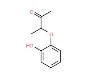 3-(2-Hydroxyphenoxy)-2-butanone (CAS 91061-42-6) - chemical structure image