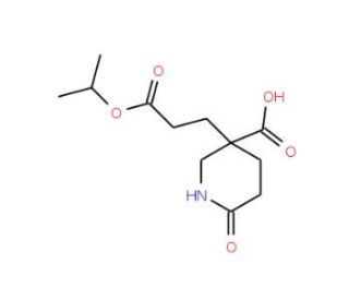 3-(2-Isopropoxycarbonyl-ethyl)-6-oxo-piperidine-3-carboxylic acid - chemical structure image
