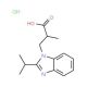 3-(2-Isopropyl-benzoimidazol-1-yl)-2-methyl-propionic acid hydrochloride - chemical structure image