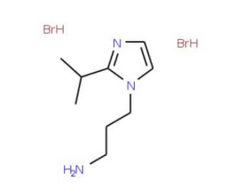 3-(2-Isopropyl-imidazol-1-yl)-propylaminedihydrobromide - chemical structure image