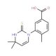 3-(2-Mercapto-4,4-dimethylpyrimidin-1(4H)-yl)-4-methylbenzoic acid - chemical structure image