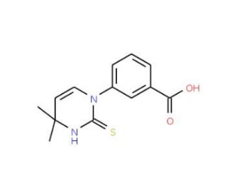 3-(2-Mercapto-4,4-dimethylpyrimidin-1(4H)-yl)benzoic acid - chemical structure image