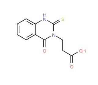 3-(2-mercapto-4-oxoquinazolin-3(4H)-yl)propanoic acid - chemical structure image