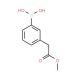 3-(2-Methoxy-2-oxoethyl)phenylboronic acid (CAS 643094-11-5) - chemical structure image