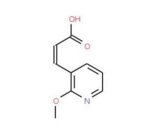 3-(2-Methoxy-3-pyridyl)acrylic acid (CAS 131674-41-4) - chemical structure image