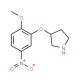 3-(2-Methoxy-5-nitrophenoxy)pyrrolidine - chemical structure image