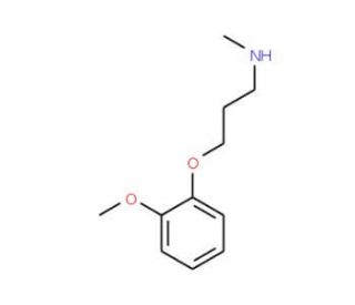 [3-(2-Methoxy-phenoxy)-propyl]-methyl-amine (CAS 91340-38-4) - chemical structure image