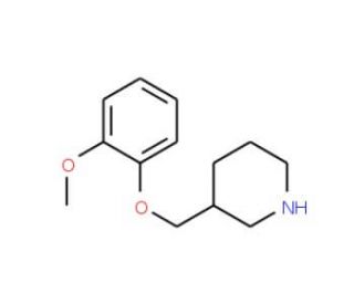 3-(2-Methoxy-phenoxymethyl)-piperidine (CAS 614731-31-6) - chemical structure image