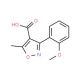 3-(2-Methoxy-phenyl)-5-methyl-isoxazole-4-carboxylic acid (CAS 93041-44-2) - chemical structure image
