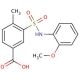 3-(2-Methoxy-phenylsulfamoyl)-4-methyl-benzoic acid - chemical structure image