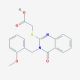 {[3-(2-methoxybenzyl)-4-oxo-3,4-dihydroquinazolin-2-yl]thio}acetic acid (CAS 771499-51-5) - chemical structure image