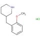 3-(2-Methoxybenzyl)piperidine hydrochloride (CAS 625454-22-0) - chemical structure image