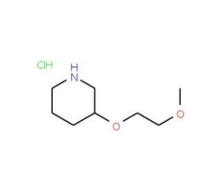3-(2-Methoxyethoxy)piperidine hydrochloride - chemical structure image