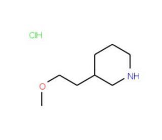 3-(2-Methoxyethyl)piperidine hydrochloride - chemical structure image