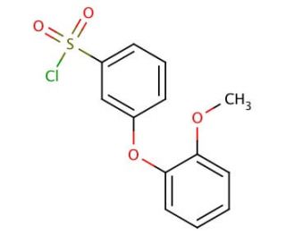 3-(2-Methoxyphenoxy)benzenesulphonyl chloride - chemical structure image