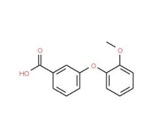 3-(2-Methoxyphenoxy)benzoic acid - chemical structure image