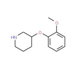 3-(2-Methoxyphenoxy)piperidine (CAS 902837-27-8) - chemical structure image