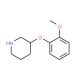 3-(2-Methoxyphenoxy)piperidine (CAS 902837-27-8) - chemical structure image