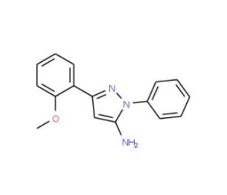 3-(2-Methoxyphenyl)-1-phenyl-1H-pyrazol-5-amine - chemical structure image