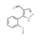 3-(2-Methoxyphenyl)-1H-pyrazole-4-carbaldehyde - chemical structure image