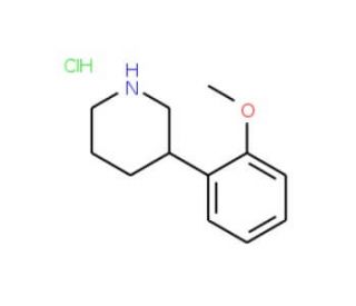 3-(2-Methoxyphenyl)piperidine hydrochloride - chemical structure image