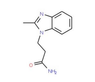 3-(2-methyl-1H-benzimidazol-1-yl)propanamide - chemical structure image