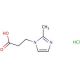 3-(2-methyl-1H-imidazol-1-yl)propanoic acid hydrochloride - chemical structure image