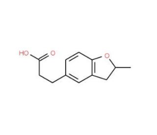 3-(2-Methyl-2,3-dihydro-benzofuran-5-yl)-propionic acid - chemical structure image