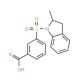 3-(2-Methyl-2,3-dihydro-indole-1-sulfonyl)-benzoic acid - chemical structure image