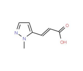 3-(2-Methyl-2H-pyrazol-3-yl)-acrylic acid - chemical structure image