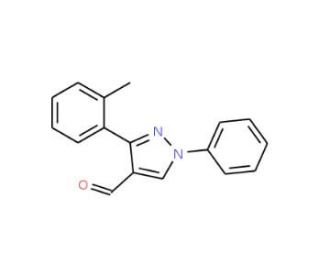3-(2-methylphenyl)-1-phenyl-1H-pyrazole-4-carbaldehyde - chemical structure image