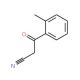 3-(2-methylphenyl)-3-oxopropanenitrile (CAS 35276-81-4) - chemical structure image