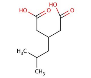 3-(2-Methylpropyl)pentanedioic Acid - chemical structure image