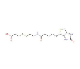 3-[2-N-(Biotinyl)aminoethyldithio]propanoic Acid (CAS 104582-29-8) - chemical structure image
