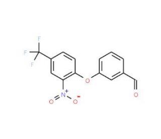 3-[2-Nitro-4-(trifluoromethyl)phenoxy]benzaldehyde - chemical structure image