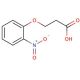 3-(2-nitrophenoxy)propanoic acid (CAS 6336-59-0) - chemical structure image