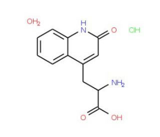 3-(2-Oxo-1,2-dihydro-4-quinolinyl)alanine hydrochloride monohydrate - chemical structure image