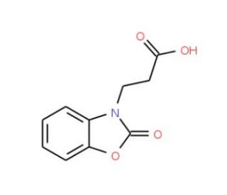 3-(2-Oxo-2,3-dihydro-1,3-benzoxazol-3-yl)propanoic acid (CAS 13610-59-8) - chemical structure image