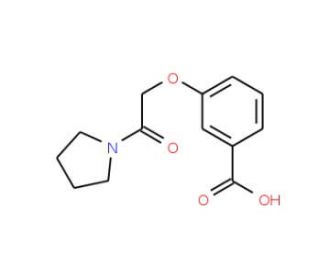 3-(2-Oxo-2-pyrrolidin-1-yl-ethoxy)-benzoic acid - chemical structure image