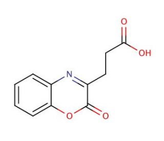 3-(2-oxo-2H-1,4-benzoxazin-3-yl)propanoic acid - chemical structure image