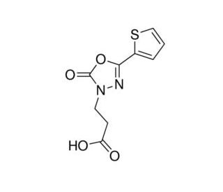 3-(2-oxo-5-thien-2-yl-1,3,4-oxadiazol-3(2H)-yl)propanoic acid - chemical structure image