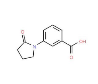 3-(2-Oxo-pyrrolidin-1-yl)-benzoic acid (CAS 515813-05-5) - chemical structure image