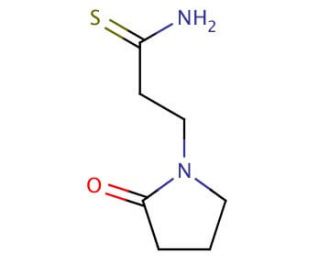 3-(2-oxopyrrolidin-1-yl)propanethioamide - chemical structure image