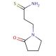 3-(2-oxopyrrolidin-1-yl)propanethioamide - chemical structure image