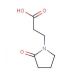 3-(2-oxopyrrolidin-1-yl)propanoic acid (CAS 77191-38-9) - chemical structure image